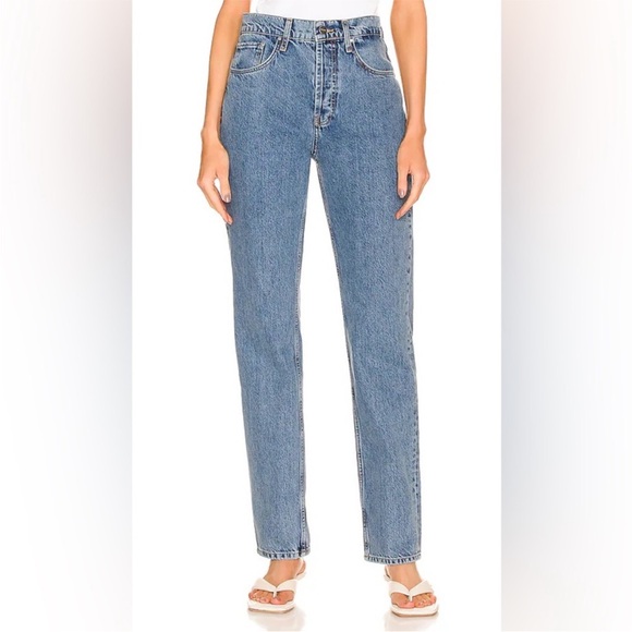 Anine Bing Frances Jeans River Blue - Picture 1 of 8